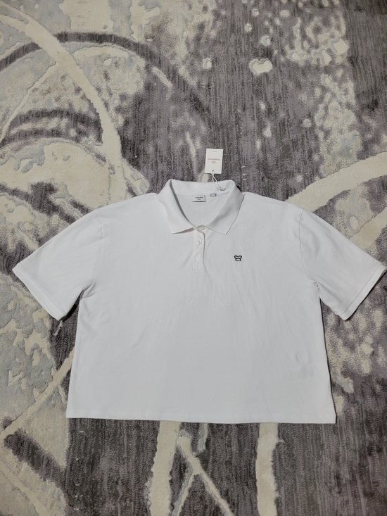 Sunday Best Tops - Sunday Best By Aritzia White Polo Shirt with Tag Size M